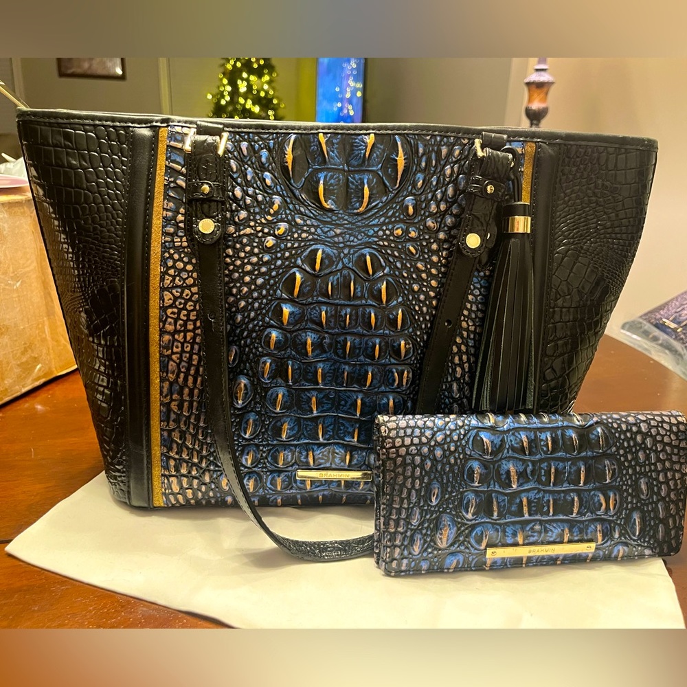GUC Brahmin Lazuli Crowe Med Asher BAG ONLY